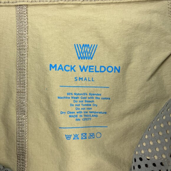 Mack Weldon Shorts Mens S Beige 8" Ins. Performance Athletic Nylon Stretch - Picture 9 of 13